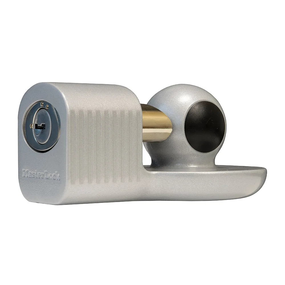 377DAT – MASTERLOCK Trailer Hitch Lock, Trailer Coupler Lock Fits 1-7/8 Inch And 2 Inch Trailer Coupler Hitch Ball An...